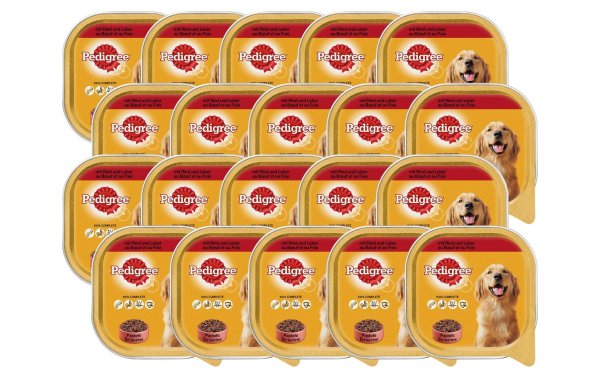 Pedigree Nassfutter Adult mit Rind, 20 x 300 g