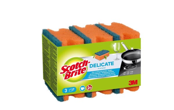 Scotch-Brite Schwamm Scotch-Brite Delicate 3 Stück