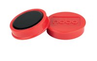 Nobo Haftmagnet Ø 3.8 cm 10 Stück, Rot