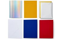 Cricut Blankokarte Joy 10.8 x 14 cm Transfer, Rot/Blau, 8 Stück