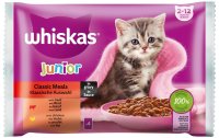 Whiskas Nassfutter Klassische Auswahl in Sauce Junior, 4...