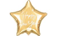 Partydeco Folienballon Happy New Year Gold, 38 x 44 cm, 1...