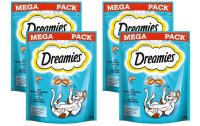 Dreamies Katzen-Snack mit Lachs, 4 x 180g