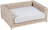 greemotion PET Hunde-Sofa Rattan-Optik, Beige, Grösse S