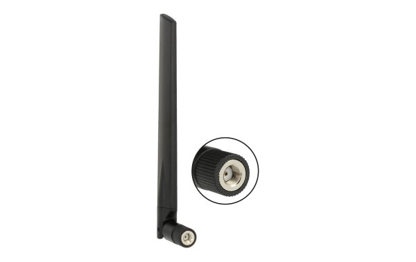 Delock WLAN-Antenne RP-SMA Dualband 18 cm RP-SMA 5 dBi Rundstrahl