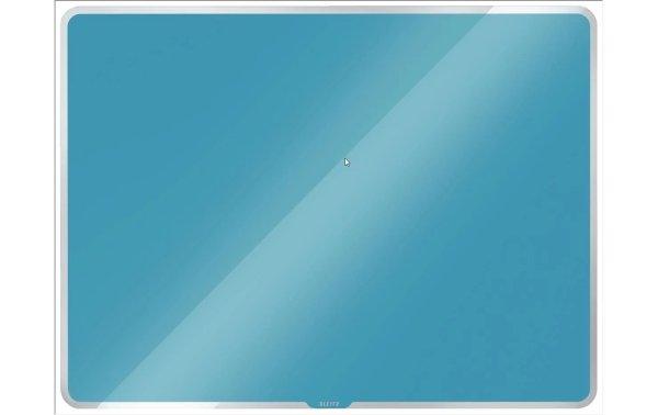 Leitz Cosy Whiteboard aus Glas 60 x 80 cm, Blau