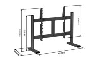 Vogels Tischständer PB050B Schwarz