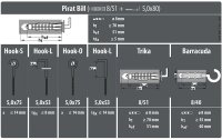 Tox-Dübel Hakendübel Pirat Hook Mix 60 Stück