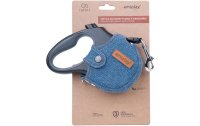 amiplay Hundeleine Rolleine Denim, 5 m, Hellblau