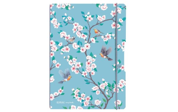 Herlitz Notizheft my.book flex Ladylike Birds A4, Blau