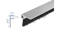 Delock Türdichtschiene Alu-Profil Gewinkelt, 1 m x 20 mm