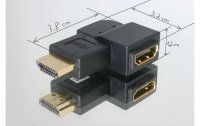 Delock Adapter 90° links HDMI - HDMI