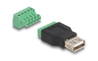 Delock USB 2.0 Adapter USB-A Buchse - Terminalblock