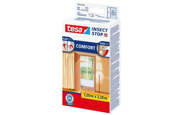 tesa Fliegengitter Insect Stop Comfort Tür weiss