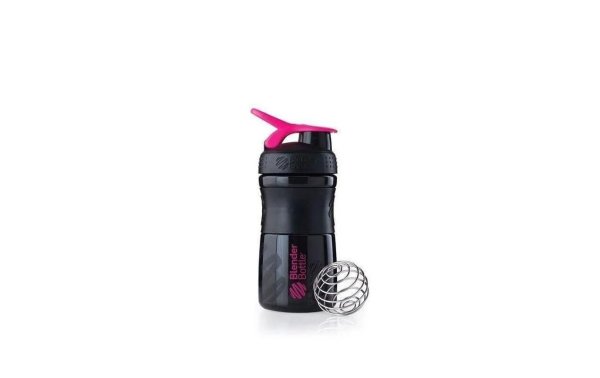 Blender Bottle Shaker & Trinkflasche SportMixer Flip 590 ml, Black/Pink