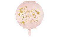 Partydeco Folienballon «Love you mom» 45 cm,...