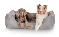 Knuffelwuff Hunde-Bett Dreamline Velour XXXL, 155 x 105 cm, Grau