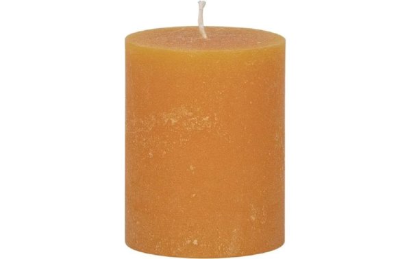 Weizenkorn Kerze Ice 10 cm x 8 cm, Mandarine, 4 Stück
