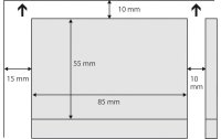 Sigel Visitenkarten-Etiketten 8.5 x 5.5 cm, 40 Blatt, 225 g, Weiss