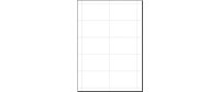 Sigel Namensschild 5.4 x 9 cm, 10 Blatt, 185 g, Weiss