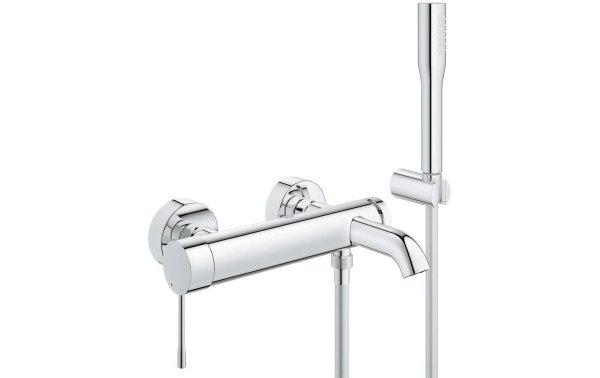 GROHE Badewannenarmatur Essence 1/2", Chrom, mit Handbrause