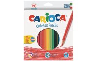Carioca Farbstifte Hexagonal 24 Stück, Mehrfarbig