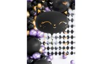 Partydeco Folienballon Cat Gold/Schwarz