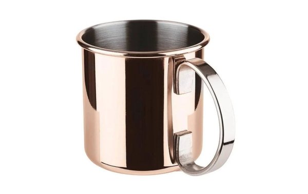 Paderno Cocktailbecher Moscow Mule Glatt, 500 ml, 1 Stück, Kupfer