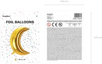 Partydeco Folienballon Moon Gold