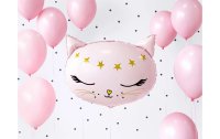 Partydeco Folienballon Cat Rosa