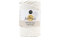 lalana Wolle Makramee Rope 3 mm, 330 g, Crème