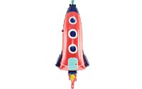 Partydeco Folienballon Rocket Mehrfarbig