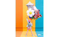 Partydeco Folienballon Rocket Mehrfarbig