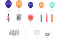 Partydeco Luftballon Rakete Mehrfarbig, 154 x 130 cm, 15-teilig