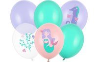 Partydeco Luftballon Meereswelt Grün/Rosa/Violett, Ø 30 cm, 6 Stück