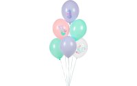 Partydeco Luftballon Meereswelt Grün/Rosa/Violett, Ø 30 cm, 6 Stück