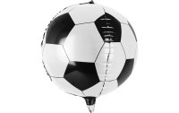 Partydeco Folienballon Fussball Schwarz/Weiss