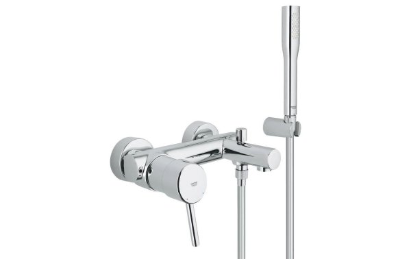 GROHE Badewannenarmatur Concetto 1/2", Chrom, mit Handbrause