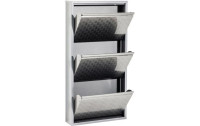 Kare Schuhschrank  Caruso 100 x 50 cm, Silber