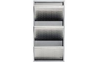 Kare Schuhschrank  Caruso 100 x 50 cm, Silber