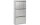 Kare Schuhschrank  Caruso 100 x 50 cm, Silber