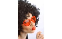 Partydeco Partybrille Herz 14 x 6 x 13 cm, Rot