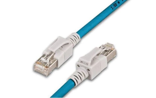 Wirewin Patchkabel  Cat 6A, S/FTP, 0.5 m, Blau