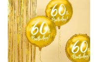 Partydeco Folienballon 60th Birthday Gold/Weiss