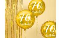 Partydeco Folienballon 70th Birthday Gold/Weiss
