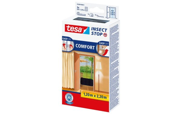 tesa Fliegengitter Insect Stop Comfort Tür anthrazit