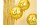 Partydeco Folienballon 80th Birthday Gold/Weiss