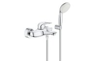 GROHE Badewannenarmatur Eurostyle, offener Griff, mit Brause