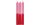 G. Wurm Stabkerze mit Farbverlauf 20 cm, Rosa/Rot, 3 Stück