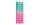 G. Wurm Stabkerze mit Farbverlauf 20 cm, Mint/Rosa, 3 Stück